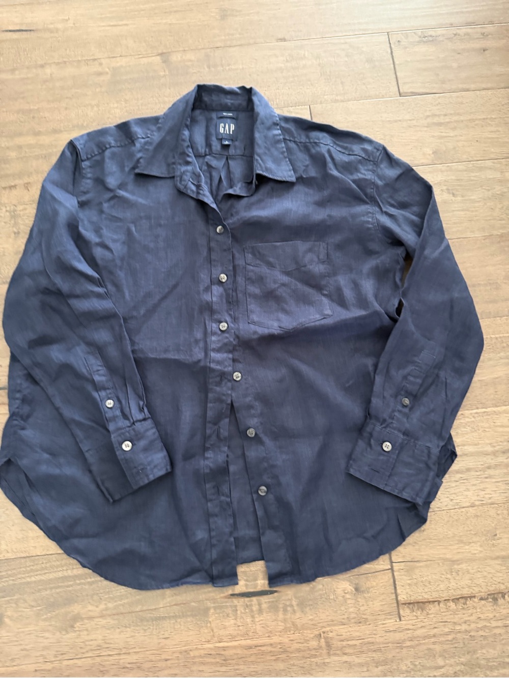 GAP Navy Blue Button-Down Shirt